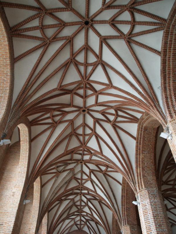 Gdansk, Poland: St Bridget's Church: ceiling