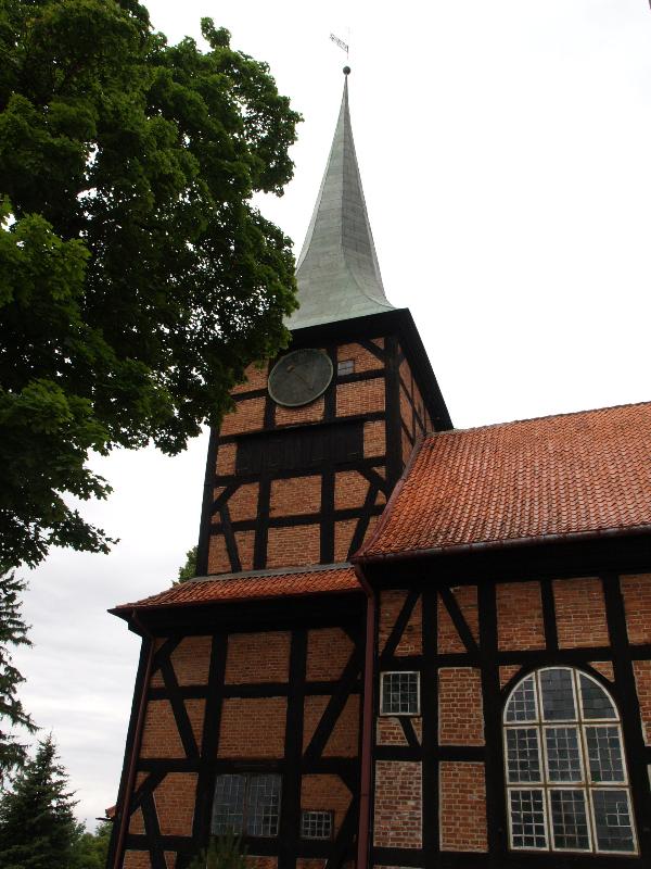 Stegna, Pomerania, Poland: brick church (16th-18th c)