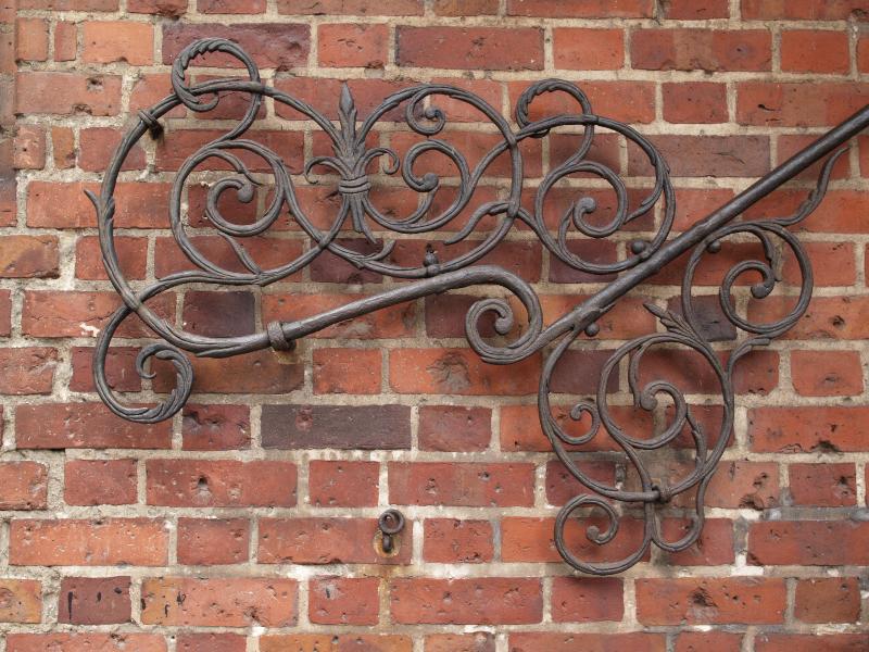 Malbork (Marienburg), Poland: castle: iron handrail