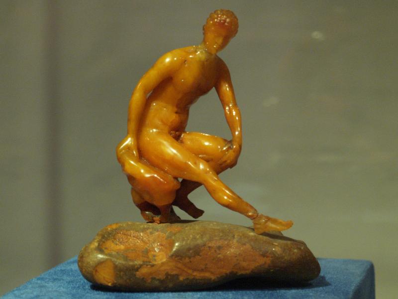 Malbork (Marienburg), Poland: castle: amber statue of Hermes (c 1600)