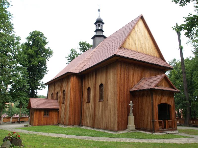 Wisniowa, Malopolska, Poland: wooden church