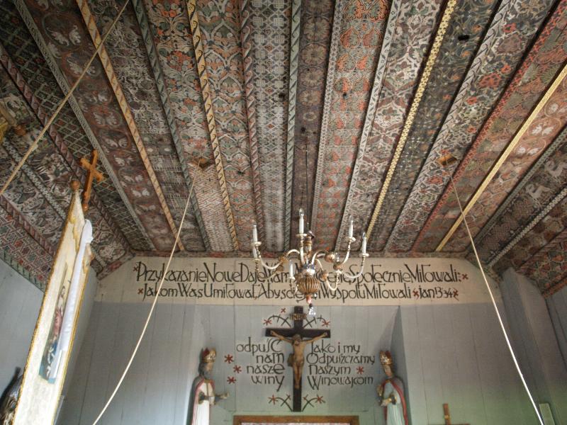 Harklowa, Malopolska, Poland: Church of Birth of Virgin Mary: ceiling