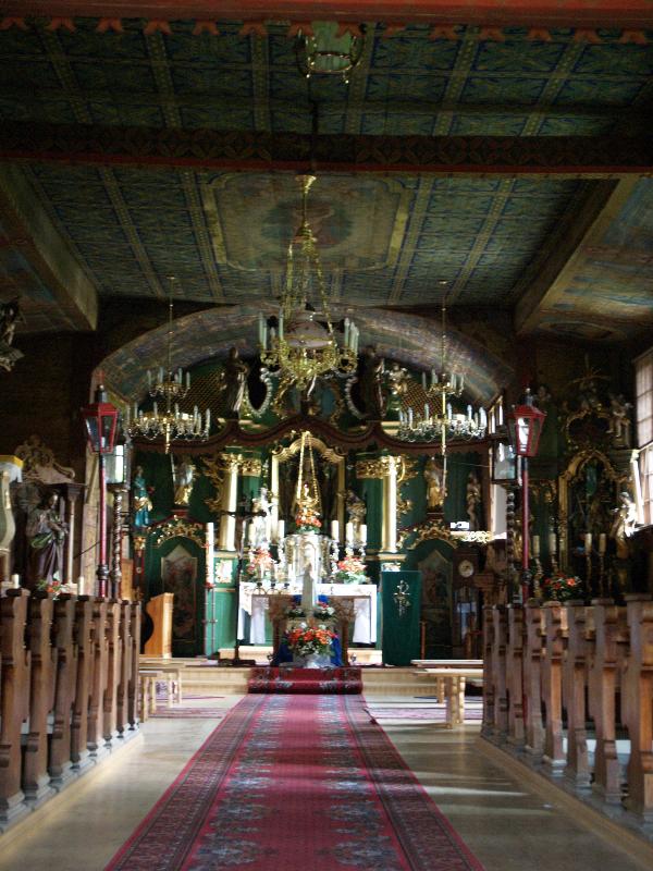Jurgow, Malopolska, Poland: Church of St Sebastian and  Our Lady of the Rosary: interior