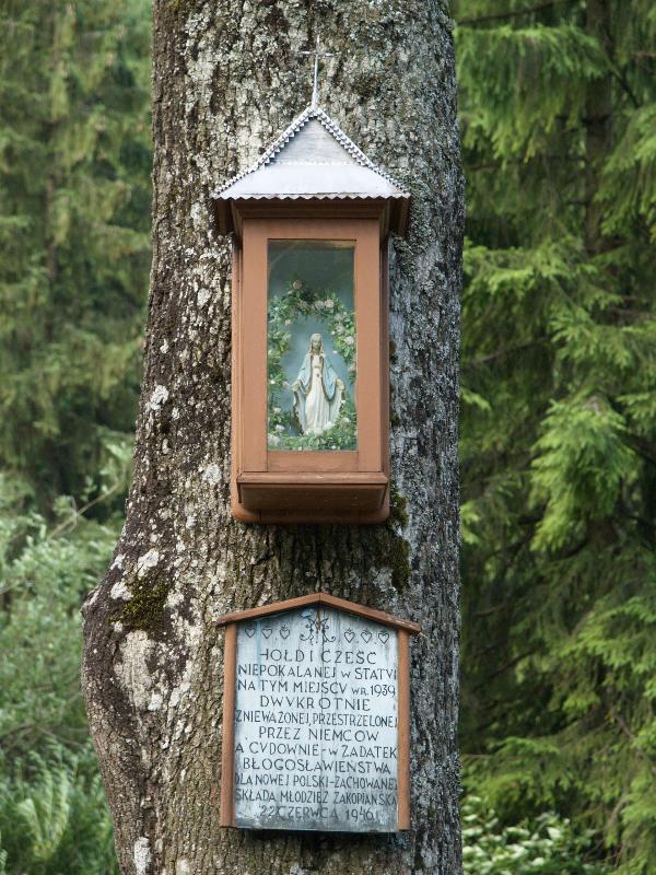 Zakopane, Poland: roadside shrine