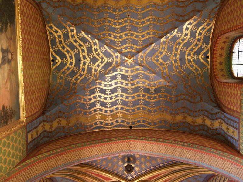 Krakow (Cracow), Poland: Franciscan Church: ceiling