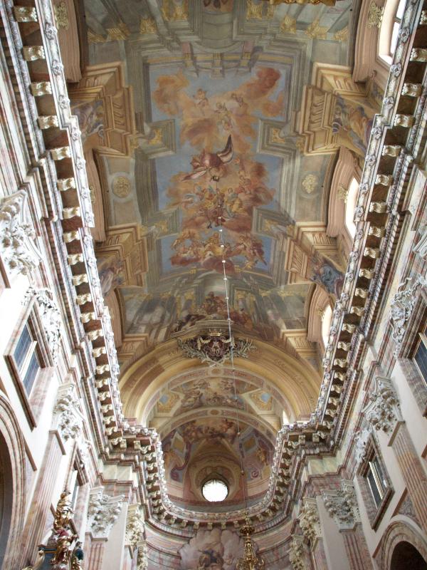 Krakow (Cracow), Poland: Church of Christ Transfigured: ceiling