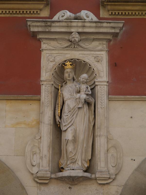 Krakow (Cracow), Poland: ulica Florianska: Mother and Child