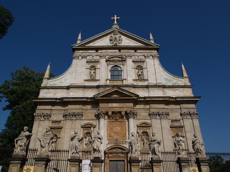 Krakow (Cracow), Poland: Church of Saints Peter and Paul: facade