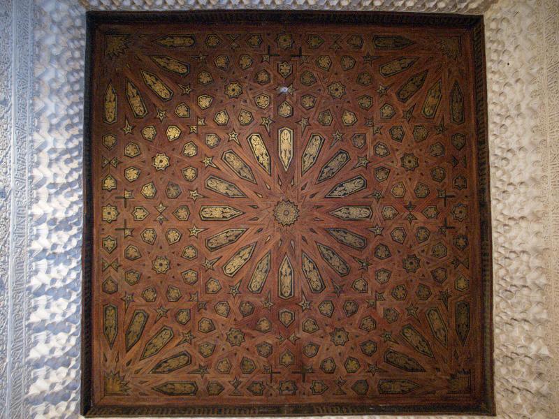 Granada, Spain: Alhambra: Palacio de Comares (Comares Palace), ceiling decoration