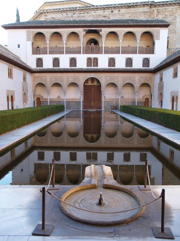 Granada, Spain: Alhambra: Patio de los Arrayanes (Myrtle Courtyard)