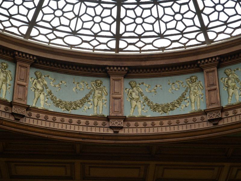 Edinburgh, Scotland: Waverley Station: cupola frieze