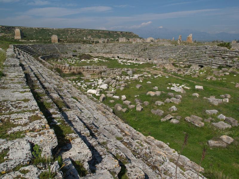 Perge, Turkey: Stadium: view (Roman, 2nd century AD)