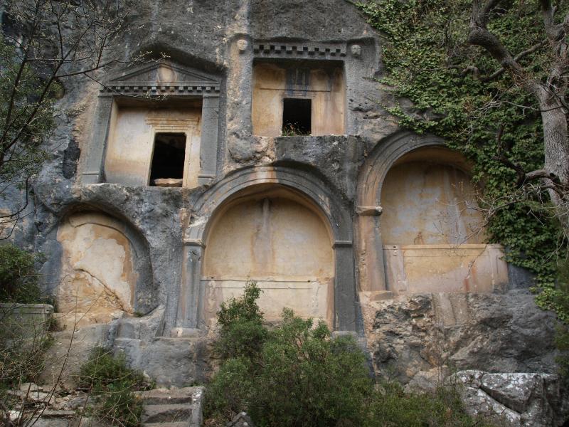 Termessos, Turkey: tombs cutout from rock