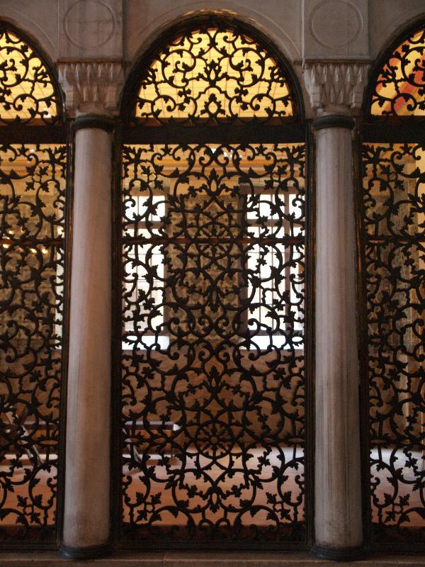 Istanbul, Turkey: Hagia Sophia (Aya Sofya): grill, Library of Sultan Mahmud I (1739)