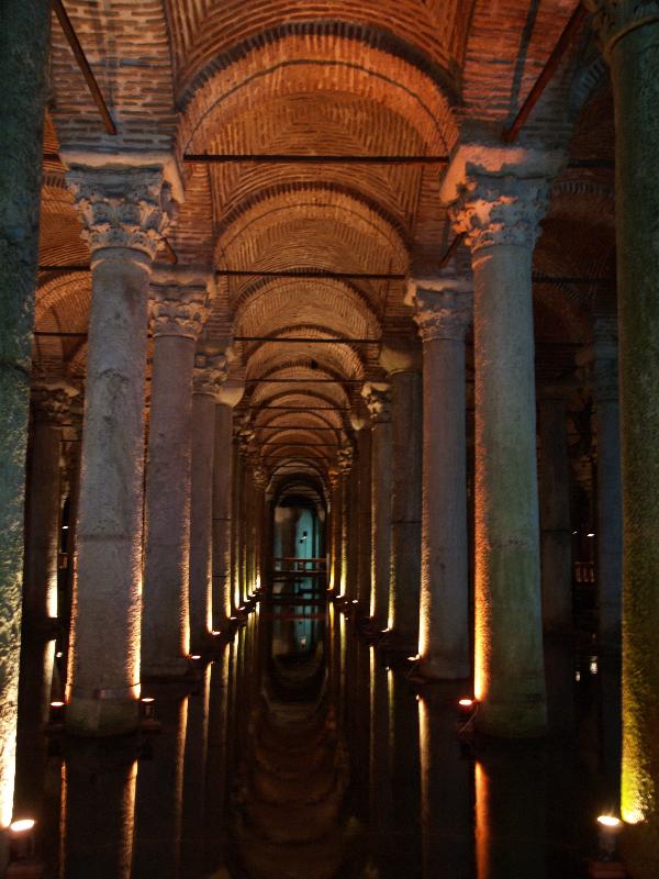 Istanbul, Turkey: Basilica Cistern: columns (532 AD)