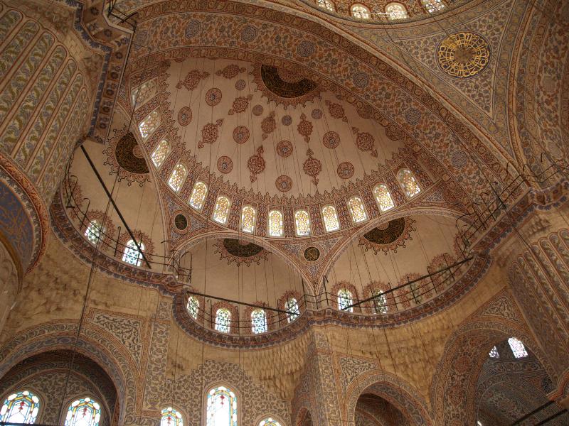 Istanbul, Turkey: Blue Mosque (Sultan Ahmet Camii): half-domes (1606-1616, architect Mehmet Aga)