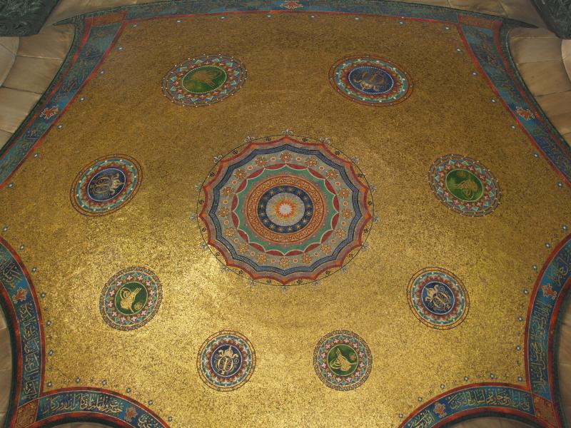Istanbul, Turkey: Kaiser Wilhelm's Fountain, Hippodrome: mosaic ceiling (1898)