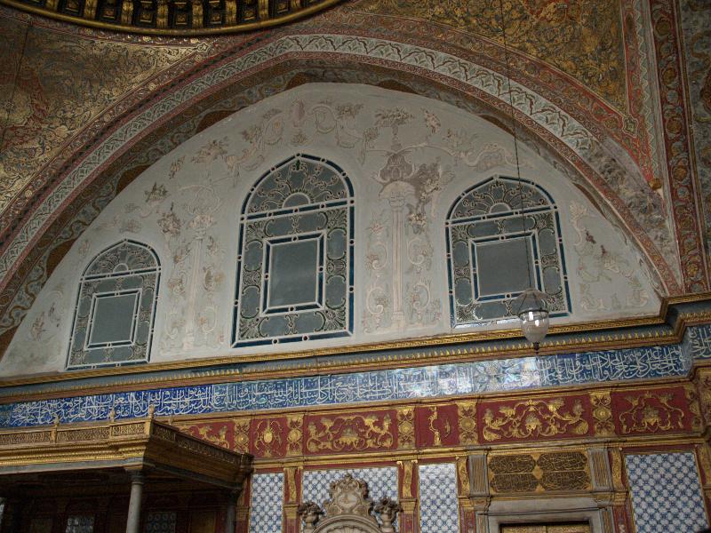 Istanbul, Turkey: Topkapi Palace Harem (Sogukceshme Sokak), Imperial Hall: wall decoration