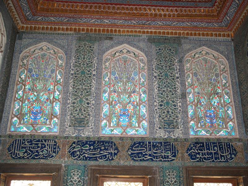 Istanbul, Turkey: Topkapi Palace Harem (Sogukceshme Sokak), Chamber of the Crown Princes (Twin Kiosk): windows and (Iznik) tiles