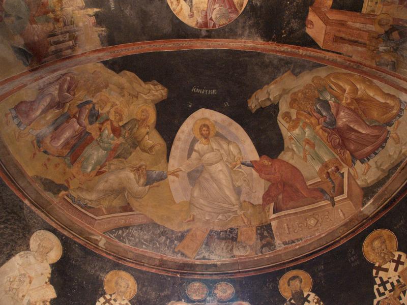 Istanbul, Turkey: Chora Church (Kariye Museum): fresco of the Anastasis (c 1315)