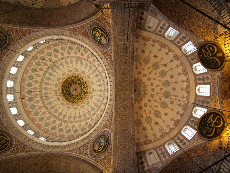 Istanbul, Turkey: Yeni Camii (New Mosque): main dome and half-dome (1597-1663)