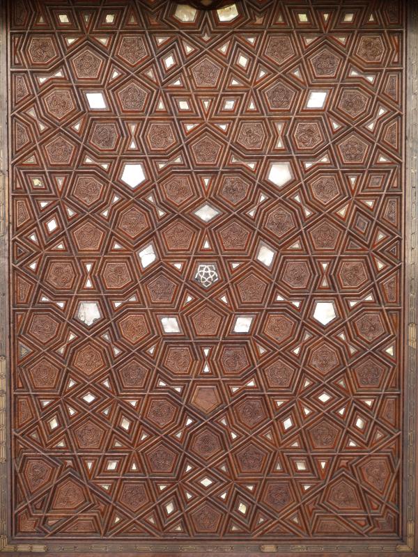 Istanbul, Turkey: Rustem Pasha Camii (Mosque): inlaid door panel (1560, architect Mimar Sinan)