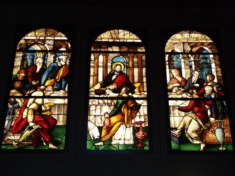 London, England: Victoria and Albert Museum: The Last Supper (1542, from east end of church of Saint-Jean, Rouen)