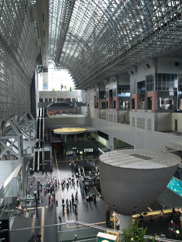 Kyoto, Japan: Kyoto central railway station: interior (1997, architect Hiroshi Hara)