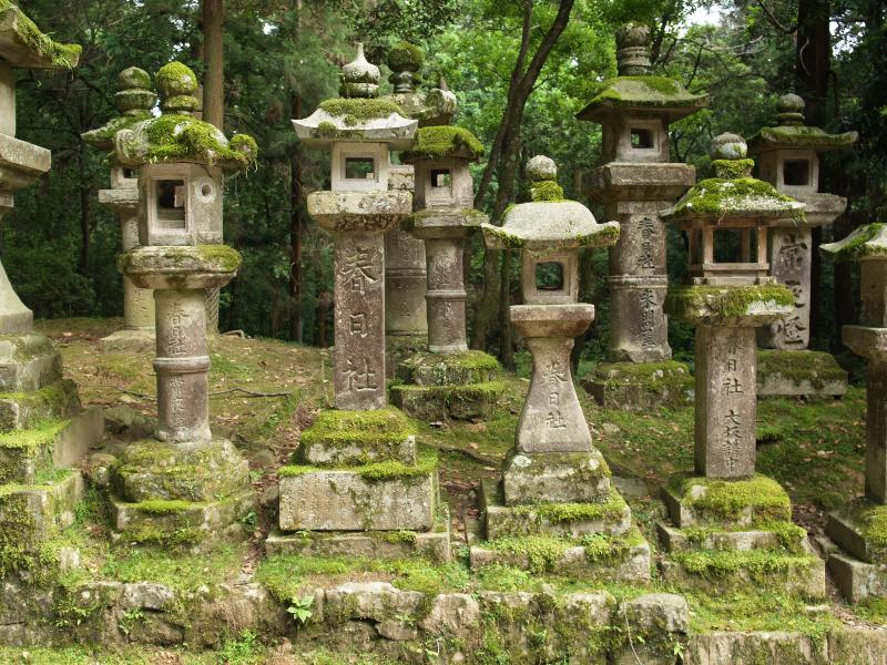Nara, Japan: Kasuga Taisha Shrine: stone lanterns