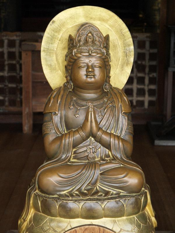 Kyoto, Japan: Kiyomizu-Dera Temple: sculpture of a god