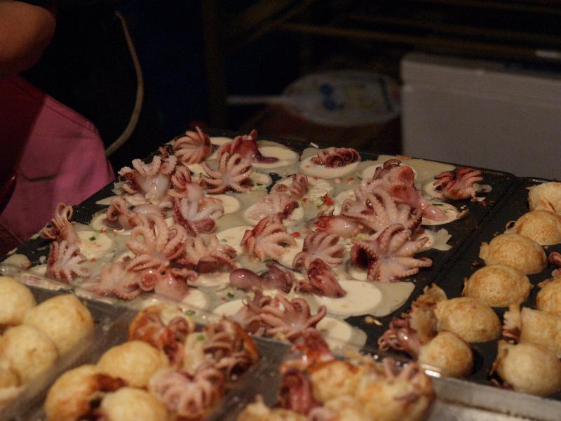Kyoto, Japan: Gion Matsuri (Festival): octopus snacks