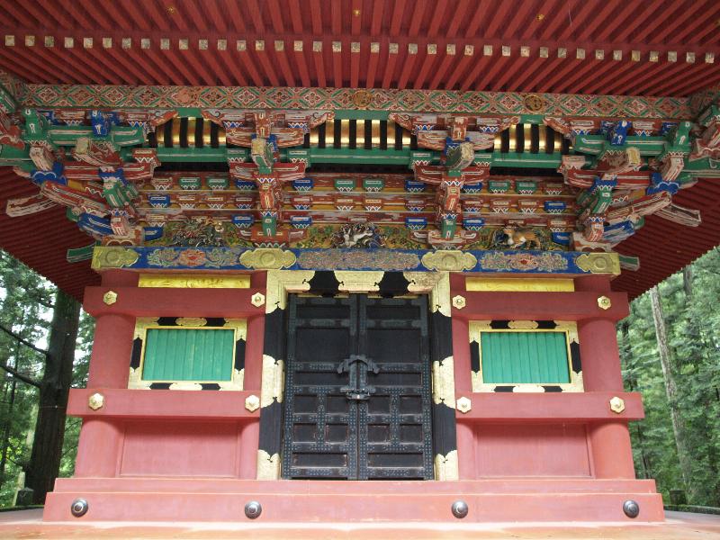 Nikko, Japan: Tosho-gu Shrine: five-storied pagoda detail