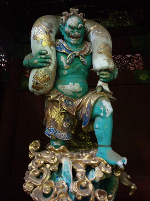 Nikko, Japan: Taiyuin-byo Shrine: Niten-mon Gate, God of Wind