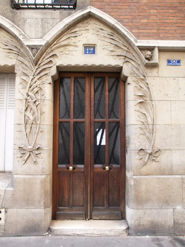 Paris, France: 12 Rue Blomet: door