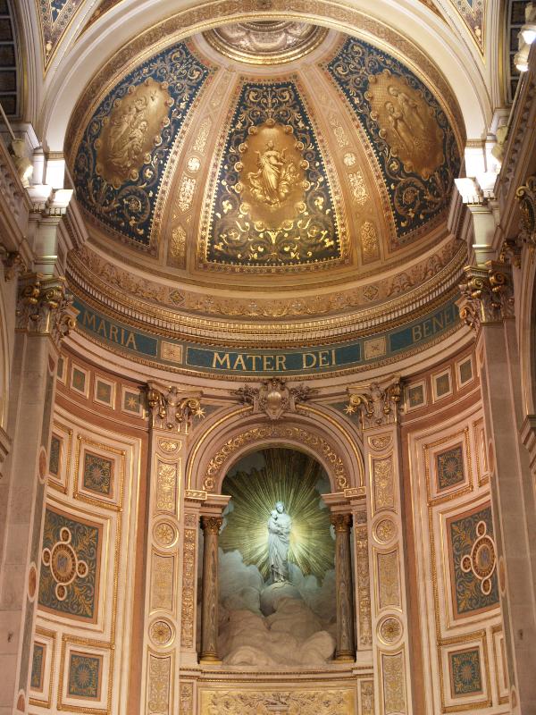 Paris, France: Saint Francois Xavier church: Chapel of the Virgin (1874-1875, architects Louis-Adrien Lusson and Toussaint Uchard)