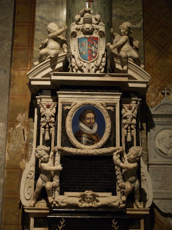 Rome, Italy: Santa Maria sopra Minerva: tomb of Ottaviano Ubaldino (1700)