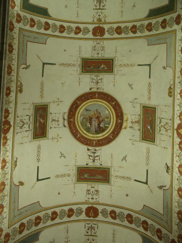 Vatican City: Vatican Museum: staircase ceiling (going from Egyptian Museum to Chiaramonti Museum)