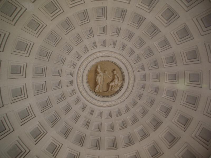 Vatican City: Vatican Museum: dome modeled on Pantheon (near Cortile ottagonale del Belvedere)