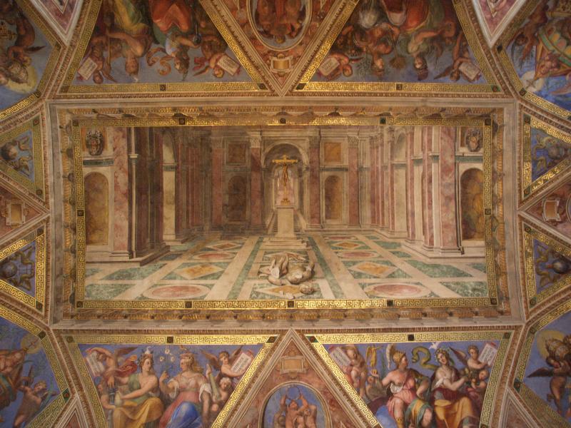 Vatican City: Vatican Museum: Triumph of Christianity over Paganism (Tommaso Siciliano) (Sala di Costantino, Hall of Constantine)