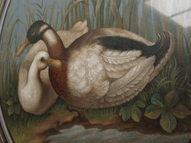 Vatican City: Vatican Museum: mosaic table with ducks (Sistine Hall)