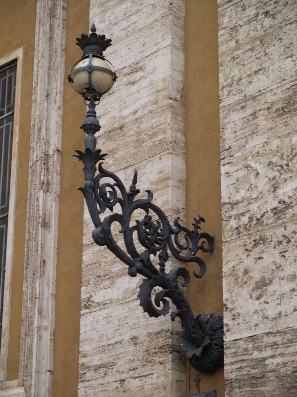 Vatican City: Basilica di San Pietro (St Peter's Basilica): lantern with base of ironwork