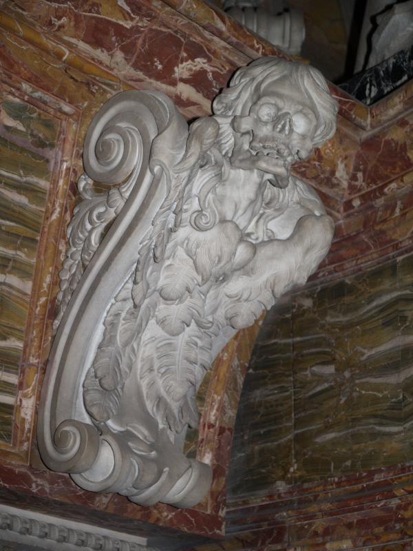 Vatican City: Basilica di San Pietro (St Peter's Basilica): Clement X monument, skull decoration (monument designer Mattia de' Rossi)