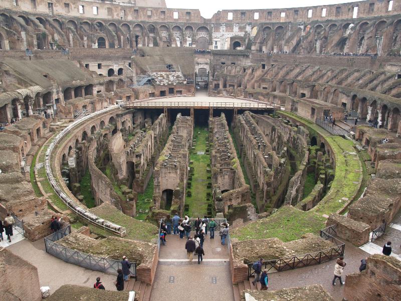 Rome, Italy: Colosseo (Colosseum): interior view