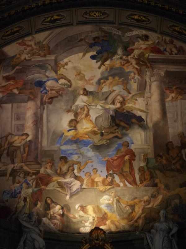 Rome, Italy: Sant'Ignazio: apse fresco (by Andrea Pozzo)