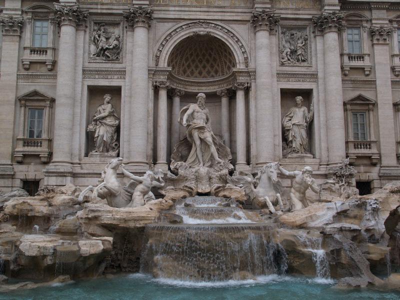 Rome, Italy: Fontana di Trevi (Trevi Fountain): overall view (1732-1760s, Nicola Salvi)