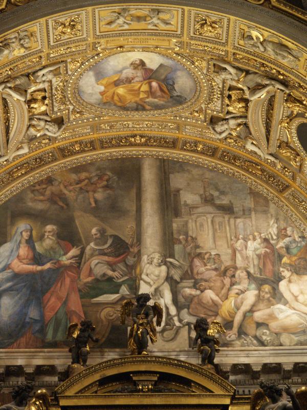 Rome, Italy: Basilica di Santa Maria Maggiore (St Mary Major): Pauline Chapel, decoration above altar