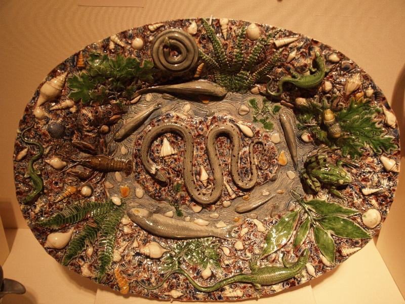 New York City, NY: Metropolitan Museum of Art: dish (about 1565-1570, Bernard Palissy, Paris)
