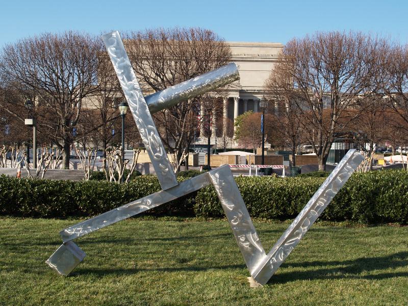 Washington, DC: National Gallery of Art Sculpture Garden (Constitution Avenue NW): Cubi XXVI (1965, David Smith)