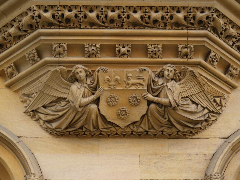 Cambridge, England: King's College: angels