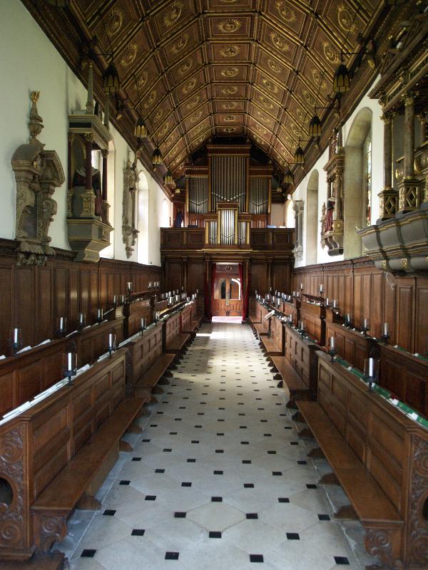 Cambridge, England: Gonville and Caius College: chapel interior